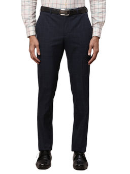 Raymond - Checks Navy Blue Trouser