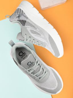 Carlton London - Fashionable Grey Color Lace-Up Casual Shoes