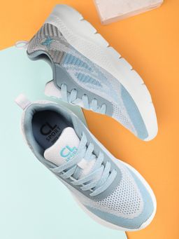 Carlton London - Fashionable Sky Blue Color Lace-Up Casual Shoes