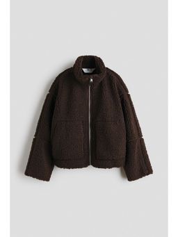 H&M - Girls Brown Teddy Jacket