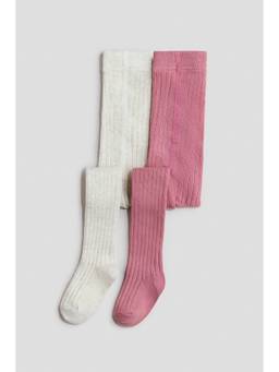 H&M - Unisex Multi-Color 2-Pack Ribbed Stockings