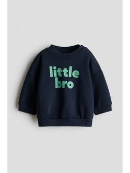 H&M - Boys Blue Printed Sweatshirt