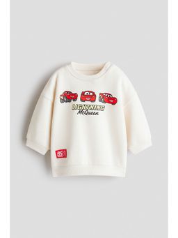 H&M - Boys White Printed Sweatshirt