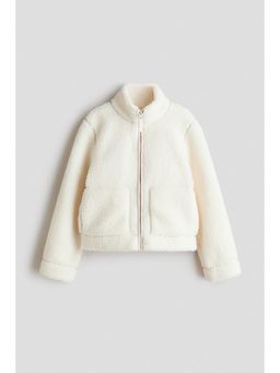H&M - Girls Beige Teddy Jacket