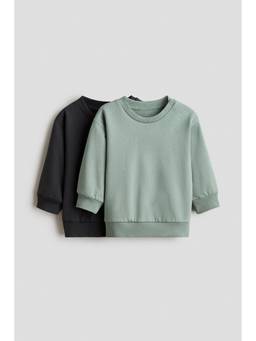 H&M - Unisex Multi-Color 2-Pack Cotton Sweatshirts