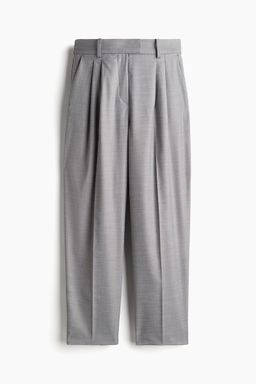 H&M - Women Grey Ankle-Length Trousers