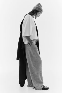 H&M - Women Grey Wide Trousers