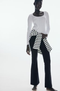 H&M - Women Black Fla Leggings