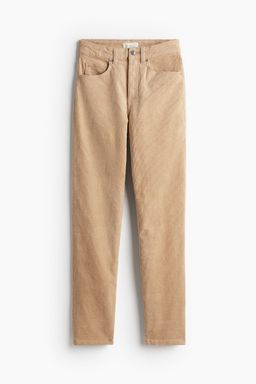 H&M - Women Beige Corduroy Trousers