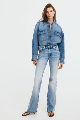 H&M - Women Blue Bootcut High Jeans