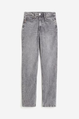 H&M - Women Grey Slim Straight High Jeans