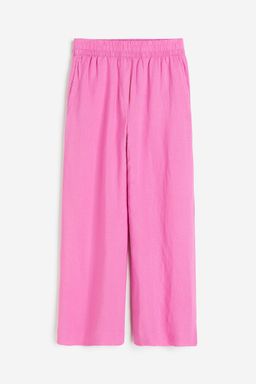 H&M - Women Pink Loose-Fit Trousers