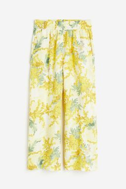 H&M - Women Yellow Loose-Fit Trousers