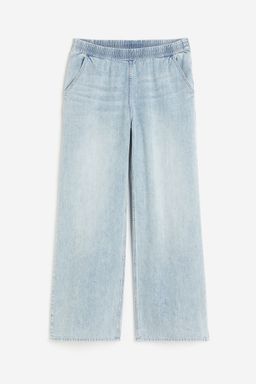 H&M - Women Blue Wide Denim Joggers