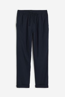 H&M - Women Blue Linen-Blend Joggers