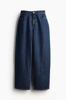 H&M - Women Blue Curvy Fit Baggy High Jeans