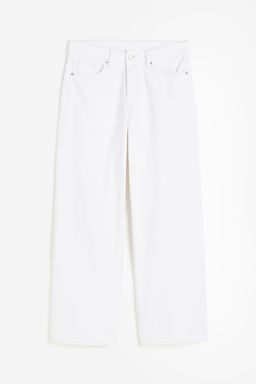 H&M - Women White Curvy Fit Baggy Low Jeans