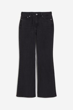 H&M - Women Black Curvy Fit Bootcut High Jeans