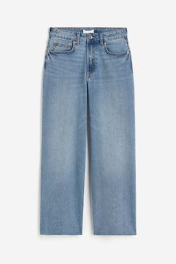 H&M - Women Blue Wide High Ankle Jeans