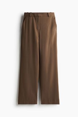 H&M - Women Beige Straight Trousers