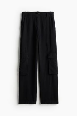 H&M - Women Black Utility Trousers