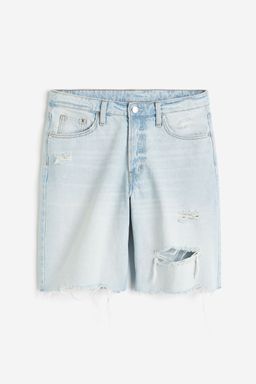 H&M - Women Blue Baggy Low Denim Shorts