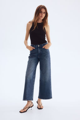 H&M - Women Blue Wide Jeans