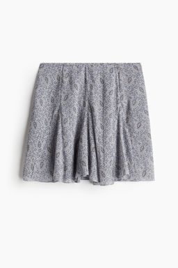H&M - Women Grey Fla Mini Skirt
