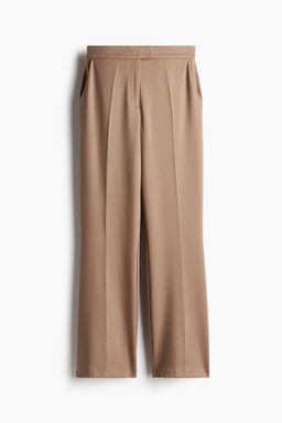 H&M - Women Beige Fla Jersey Trousers