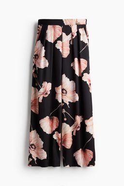 H&M - Women Black Wide Trousers