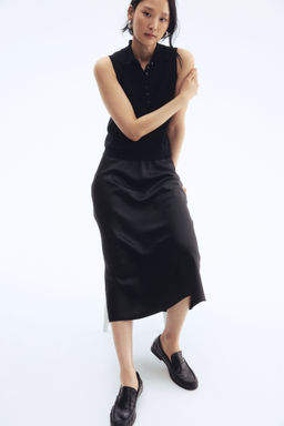 H&M - Women Black Midi Skirt