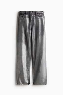 H&M - Women Silver Wide High Jeans