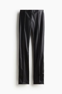 H&M - Women Black Coated Leggings