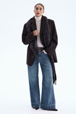 H&M - Women Blue Wide High Jeans