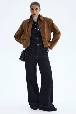 H&M - Women Blue Wide High Jeans