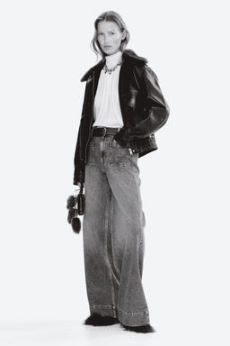 H&M - Women Blue Wide High Jeans