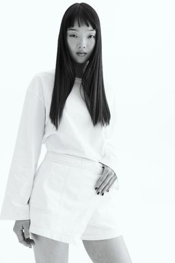 H&M - Women White Denim Skort