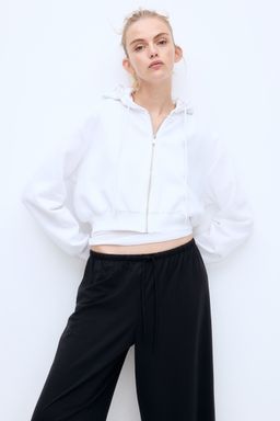 H&M - Women Black Straight Drawstring Trousers