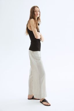H&M - Women White Wide Trousers