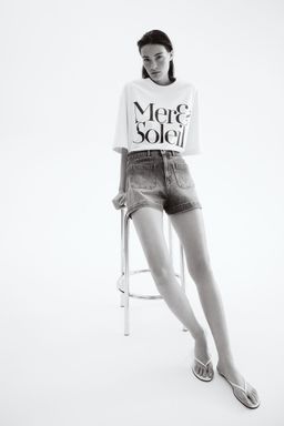 H&M - Women Blue Denim Shorts