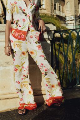 H&M - Women White Wide Drawstring Trousers