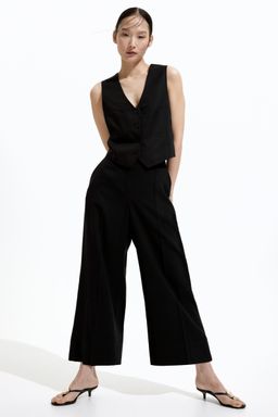 H&M - Women Black Tailo Culottes