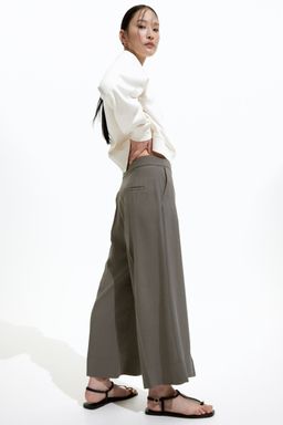 H&M - Women Beige Tailo Culottes