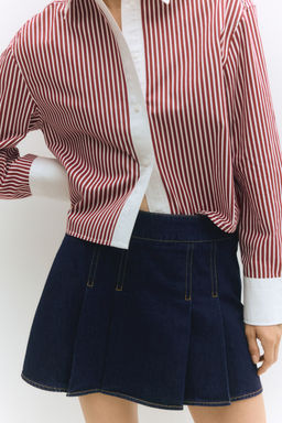 H&M - Women Blue Pleated Skort