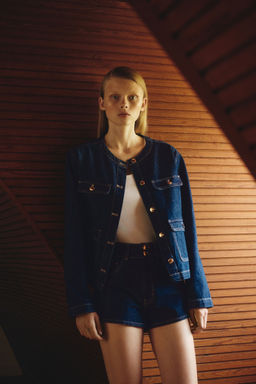 H&M - Women Blue Denim Shorts