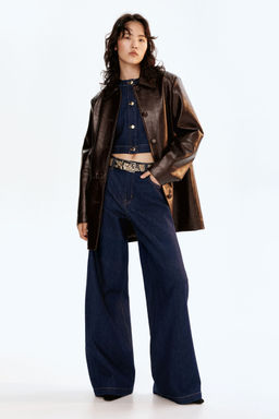 H&M - Women Blue Wide High Jeans