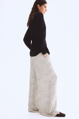 H&M - Women White Wide Trousers