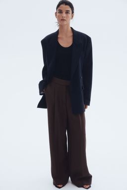 H&M - Women Brown Wide Trousers