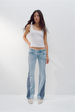 H&M - Women Blue Fla Low Jeans