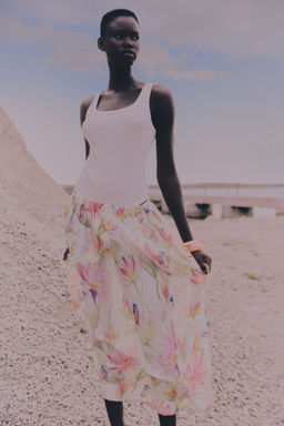 H&M - Women White Voluminous Skirt